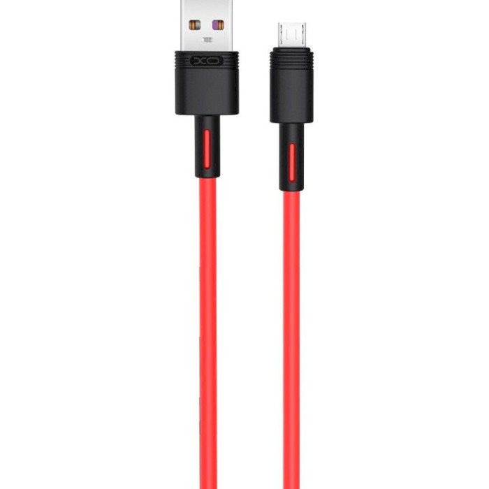 Кабель XO NBQ166 USB-A to Micro-USB 1м Red