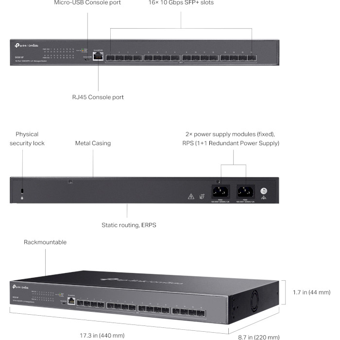 Коммутатор TP-LINK SX3016F