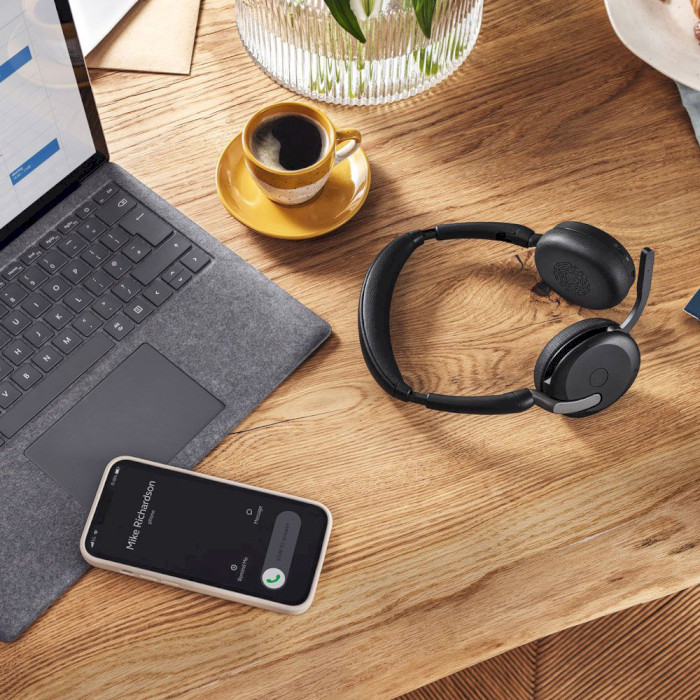 Гарнитура беспроводная JABRA Evolve2 65 Flex MS Stereo USB-A Wireless Charging (26699-999-989)