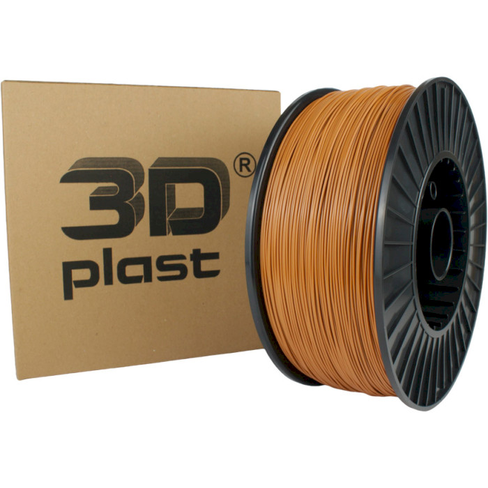 Пластик (филамент) для 3D принтера 3DPLAST PETG 1.75mm, 3кг, Coyote