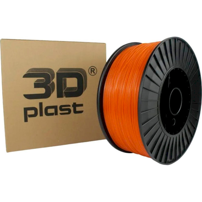 Пластик (филамент) для 3D принтера 3DPLAST PETG 1.75mm, 3кг, Orange