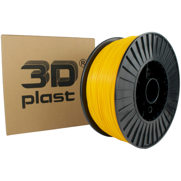 Пластик (филамент) для 3D принтера 3DPLAST PETG 1.75mm, 3кг, Yellow