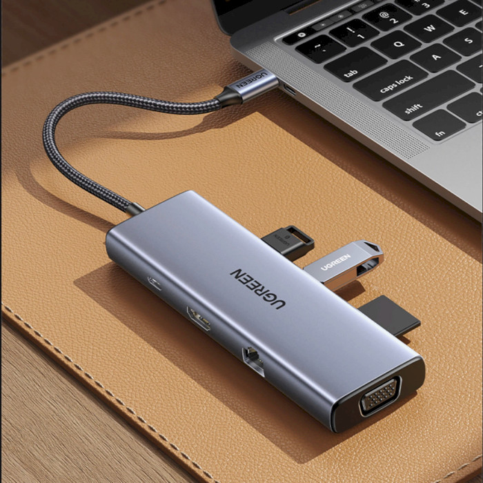 Порт-реплікатор UGREEN CM498 9-in-1 USB-C Hub (15600)