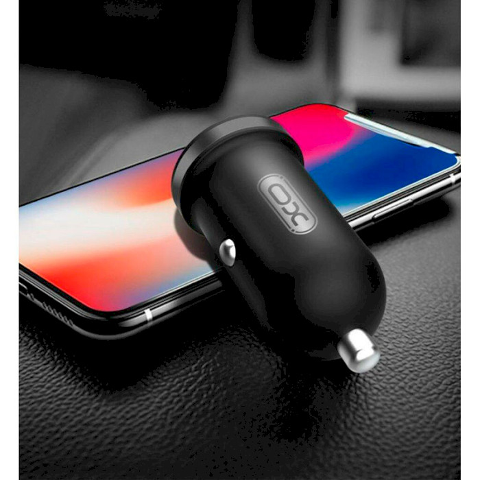 Автомобильное зарядное устройство XO CC18 2xUSB-A, 2.1A Car Charger Black (XO-CC18-BK)