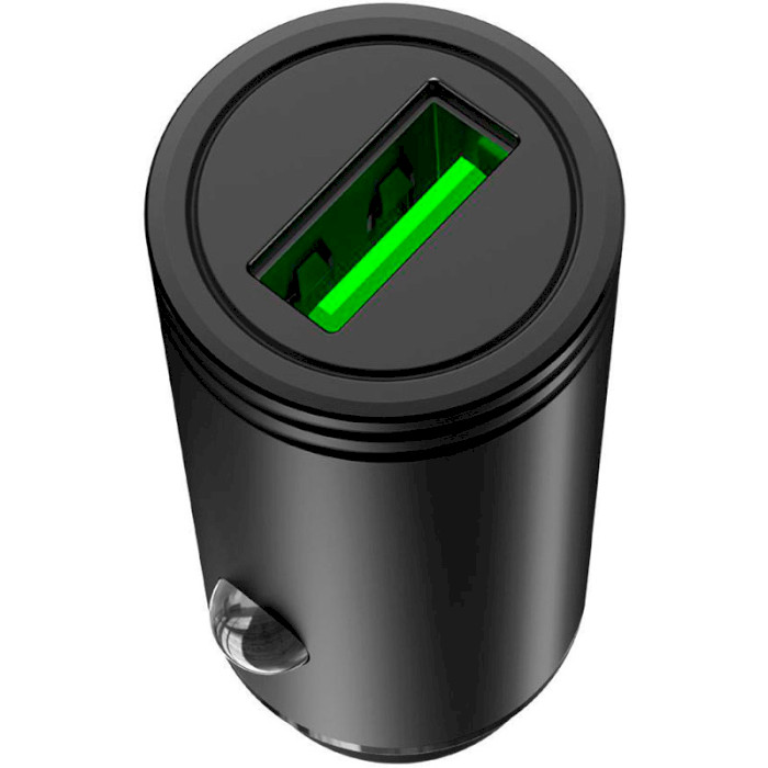 Автомобильное зарядное устройство XO CC39 1xUSB-A, QC3.0, 18W Car Charger Black (CC39-BK)