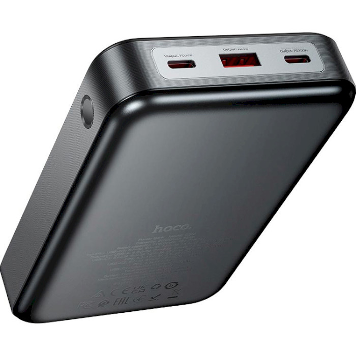 Повербанк HOCO Q30A 20000mAh Metal Gray