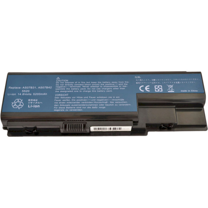 Акумулятор для ноутбука Acer Aspire 5230 AS07B32 14.8V/5200mAh/77Wh (A41116)