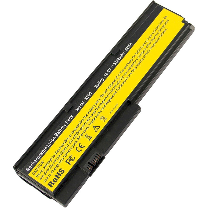 Акумулятор для ноутбука Lenovo ThinkPad X200 10.8V/5200mAh/56.16Wh (A41333)