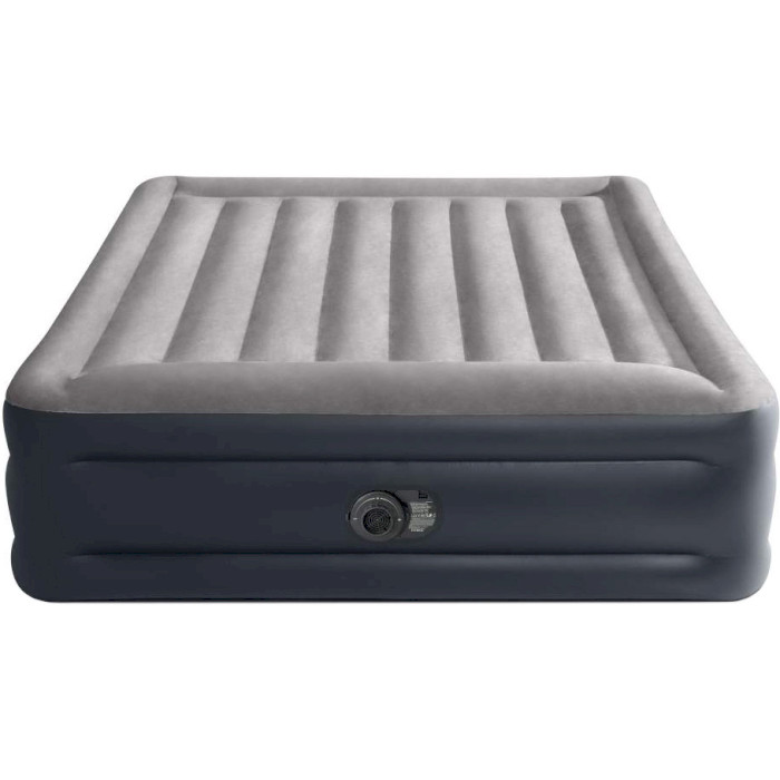 Матрас надувной c подголовником INTEX Deluxe Pillow Rest Raised Bed 64136 191x152 Gray