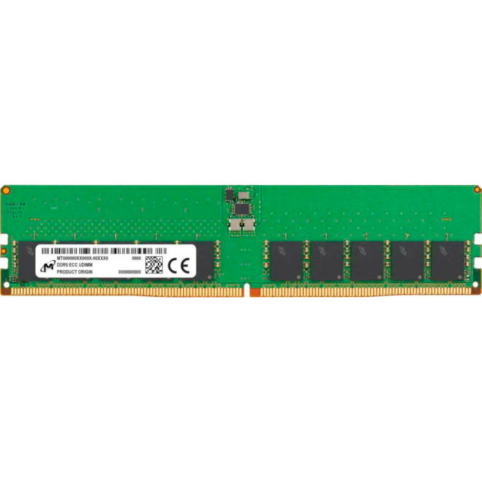 Модуль пам'яті DDR5 4800MHz 32GB MICRON ECC UDIMM (MTC20C2085S1EC48BT)