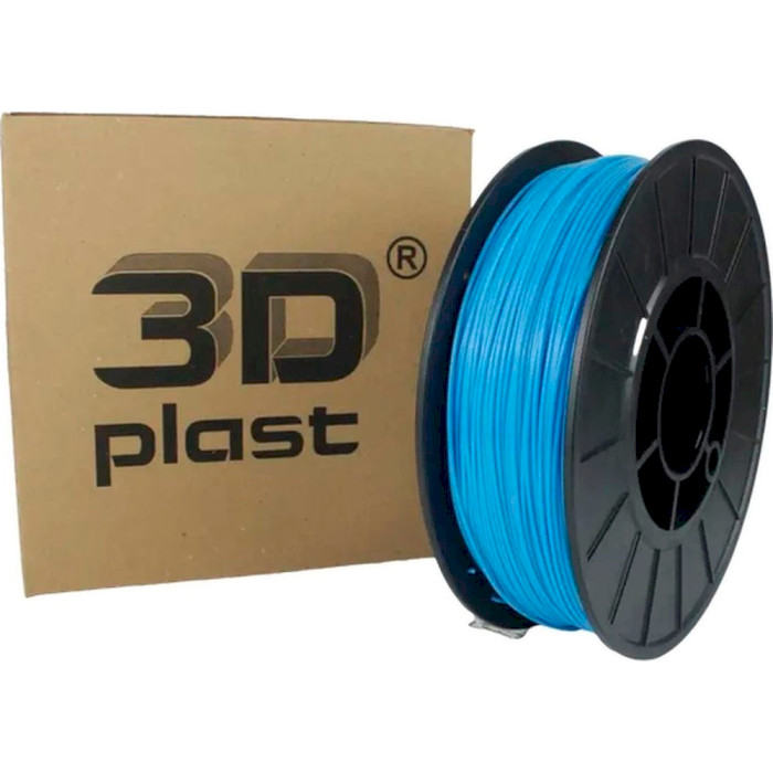 Пластик (філамент) для 3D принтера 3DPLAST PETG 1.75mm, 0.85кг, Light Blue