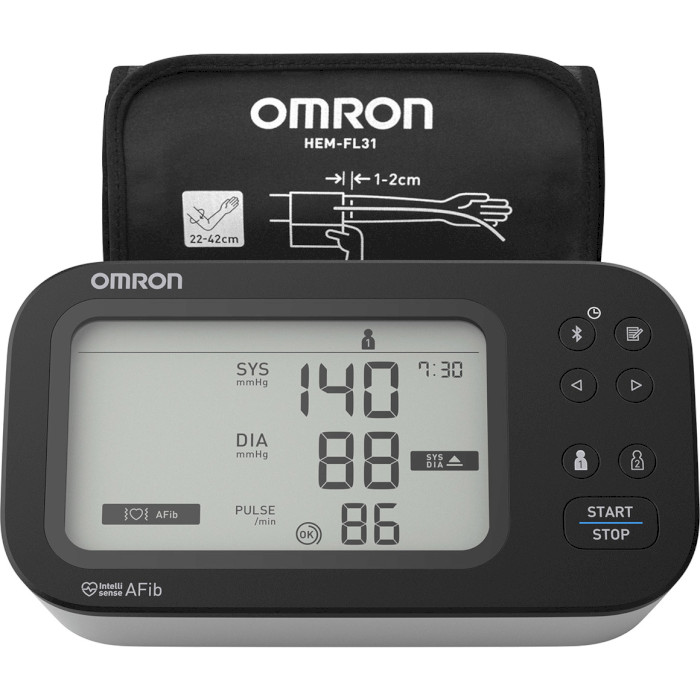 Тонометр OMRON M7 Intelli IT AFib (HEM-7380T1-EBK)