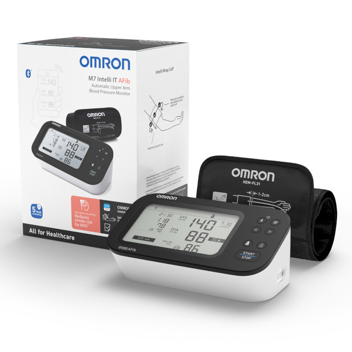 Тонометр OMRON M7 Intelli IT AFib (HEM-7380T1-EBK)