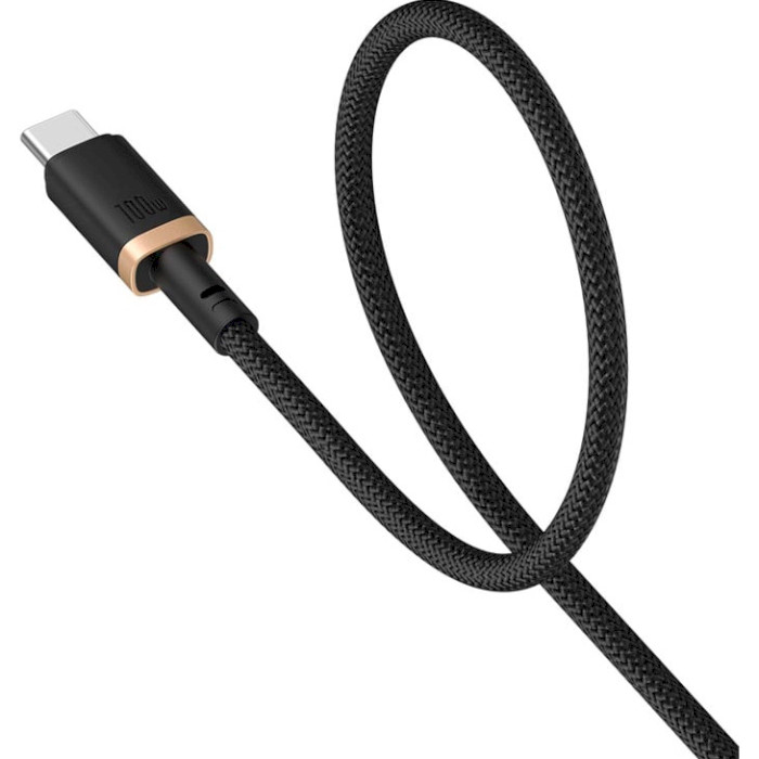 Кабель BASEUS Dura Series Fast Charging Cable Type-C to Type-C 100W 2м Gold/Black (P10377803U01-02)