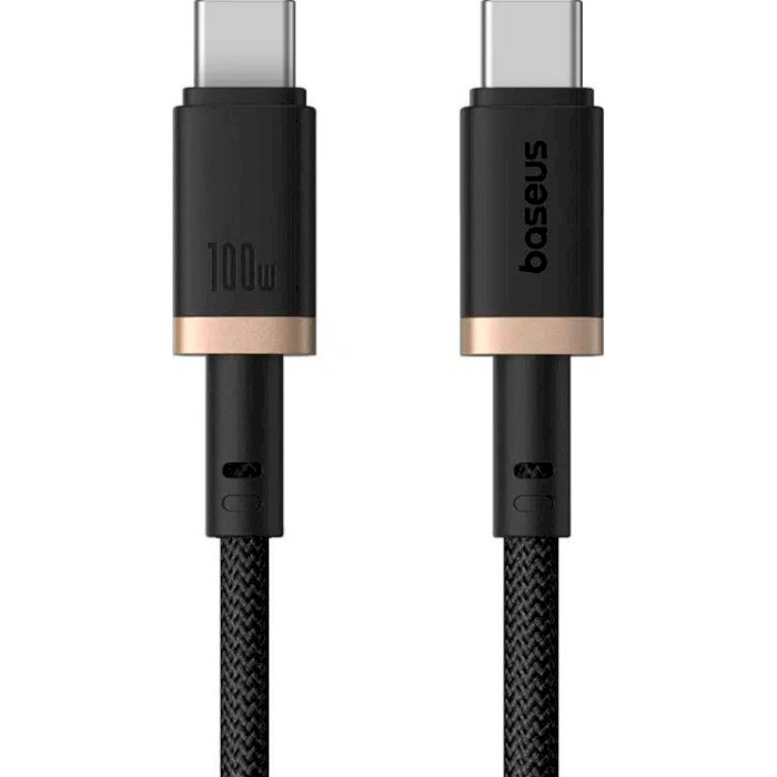 Кабель BASEUS Dura Series Fast Charging Cable Type-C to Type-C 100W 2м Gold/Black (P10377803U01-02)