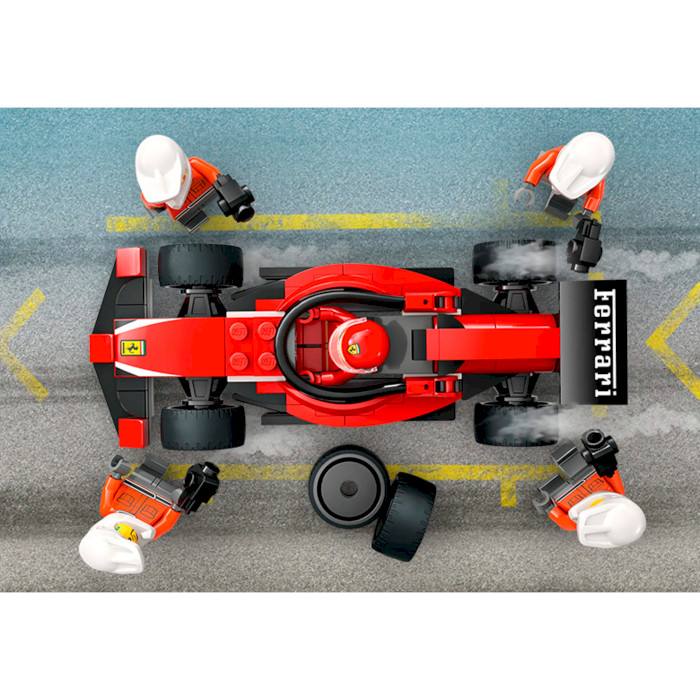 Конструктор LEGO City Пит-стоп и пит-экипаж F1 с болидом Ferrari 322дет. (60443)