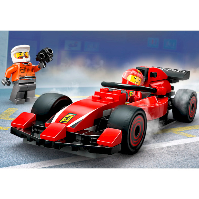 Конструктор LEGO City Пит-стоп и пит-экипаж F1 с болидом Ferrari 322дет. (60443)