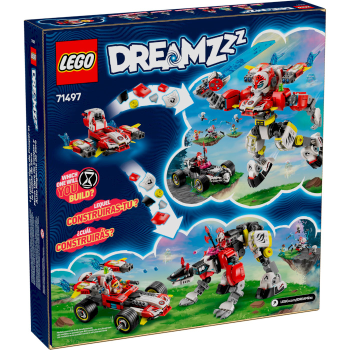 Конструктор LEGO DREAMZzz Робот-тигр Купера и Хот-род авто Зеро 1006дет. (71497)