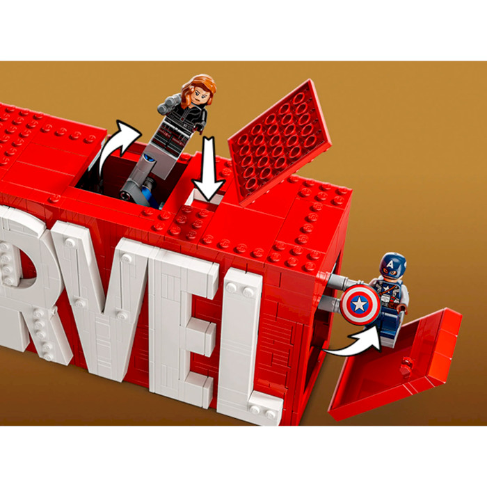 Конструктор LEGO Super Heroes Marvel Логотип и минифигурки 931дет. (76313)