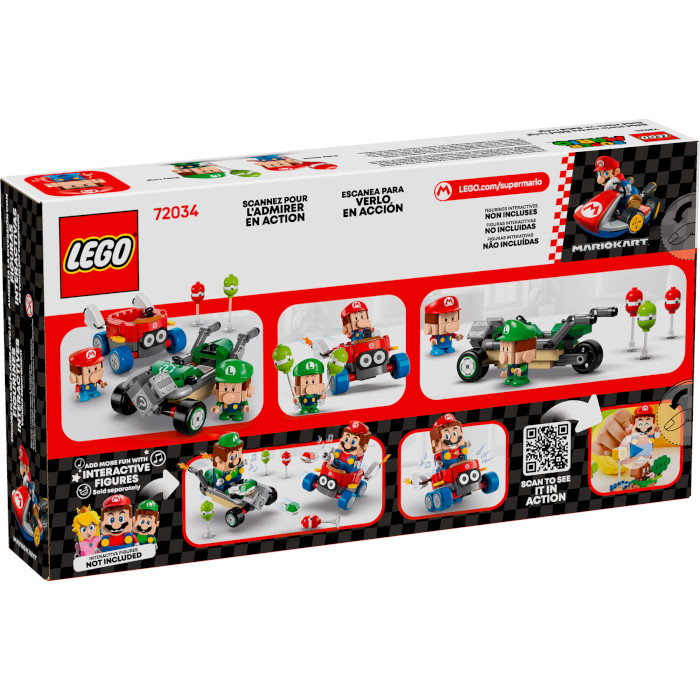 Конструктор LEGO Super Mario Mario Kart – Baby Mario vs. Baby Luigi 321дет. (72034)