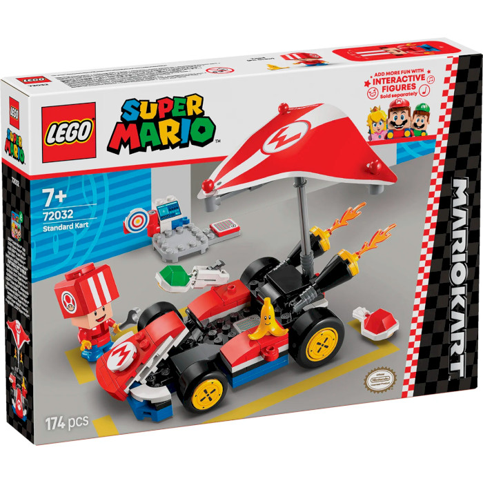 Конструктор LEGO Super Mario Mario Kart – Standard Kart 174дет. (72032)