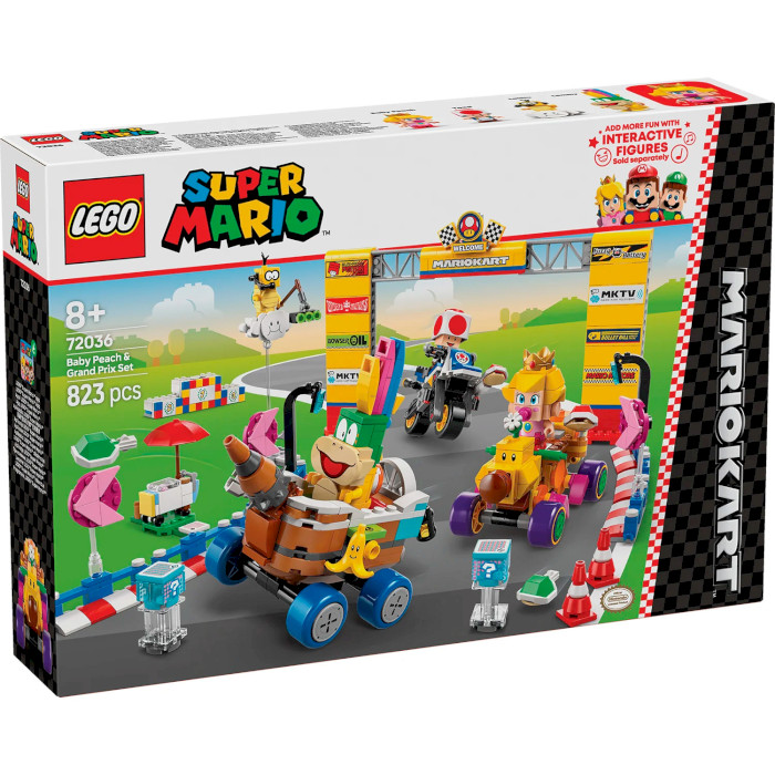 Конструктор LEGO Super Mario Mario Kart - Baby Peach & Grand Prix 823дет. (72036)