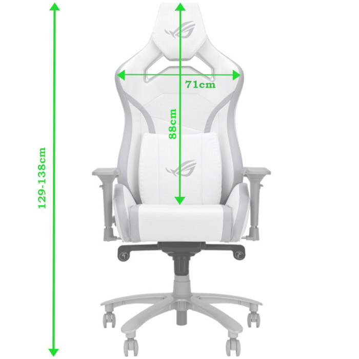 Крісло геймерське ASUS ROG Chariot X Core White