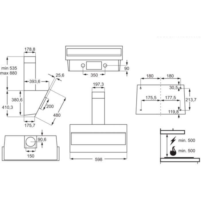 Витяжка ELECTROLUX LFV316K (942051247)