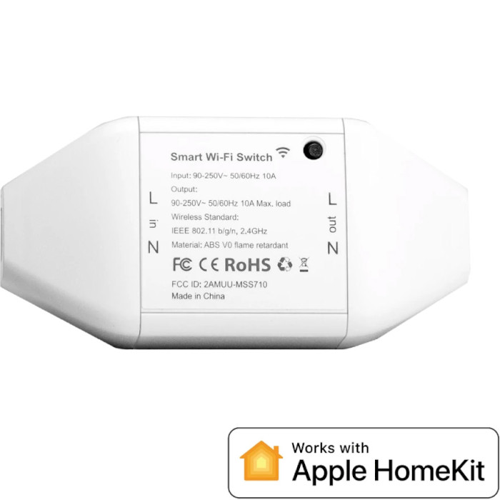 Розумний Wi-Fi перемикач (реле) MEROSS MSS710HK-UN