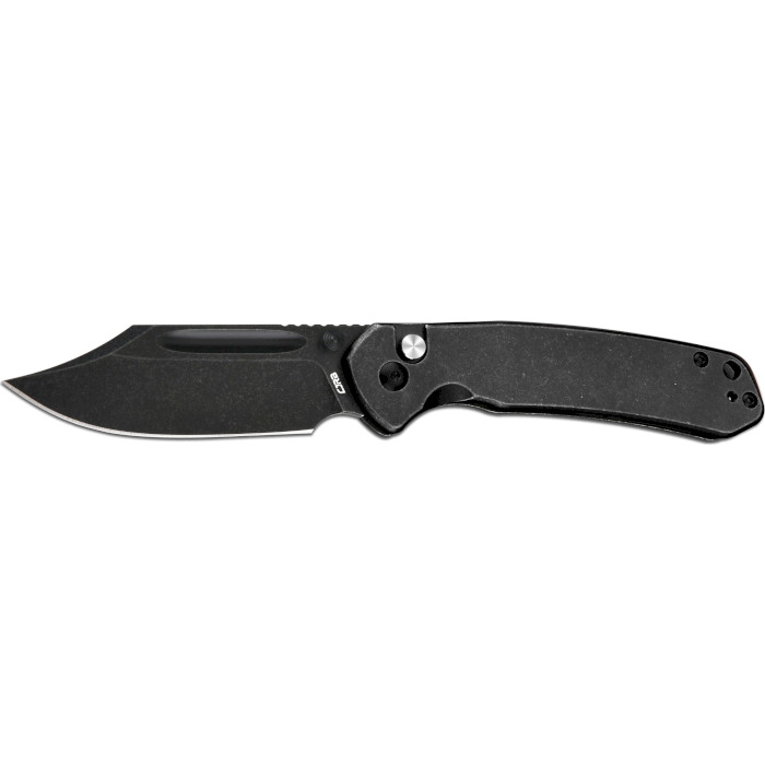 Складаний ніж CJRB Bowie Pyrite Black Blade Stone Wash Steel Handle Black (J1942-BST)