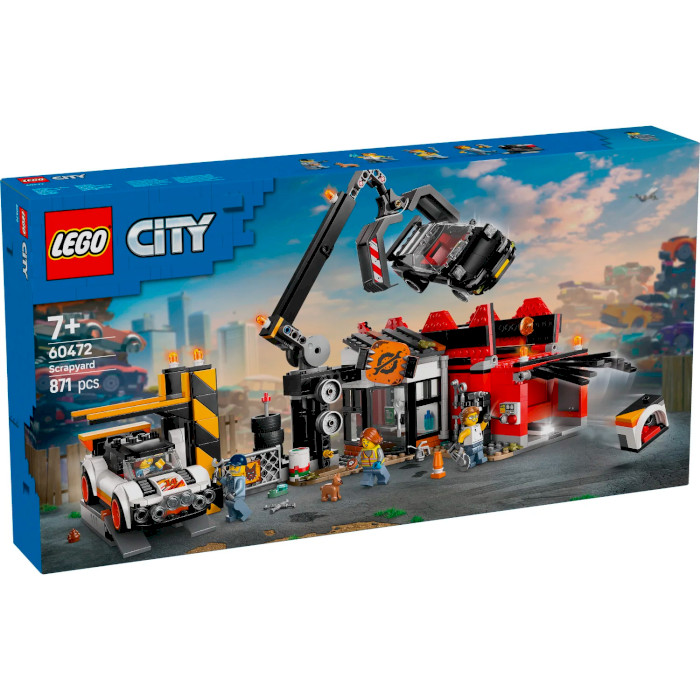 Конструктор LEGO City Свалка с автомобилями 871дет. (60472)