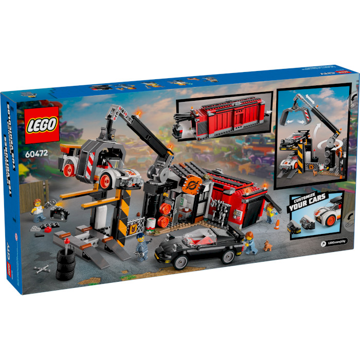 Конструктор LEGO City Свалка с автомобилями 871дет. (60472)