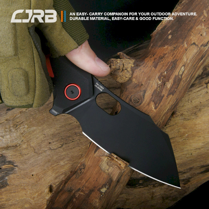 Складаний ніж CJRB Caldera Black Blade G10 Red (J1923-BRE)