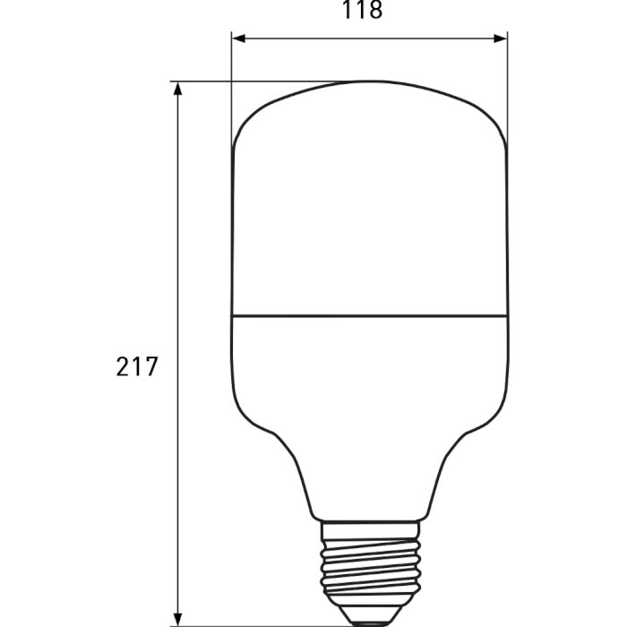 Лампочка LED EUROLAMP T100 E40 50W 6500K 220V (LED-HP-50406(NEW))