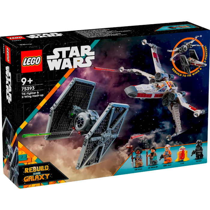 Конструктор LEGO Star Wars Сборный пакет «Истребитель TIE и Корабль X-wing» 1063дет. (75393)