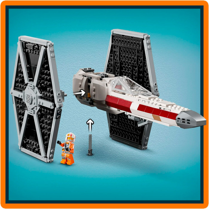 Конструктор LEGO Star Wars Сборный пакет «Истребитель TIE и Корабль X-wing» 1063дет. (75393)