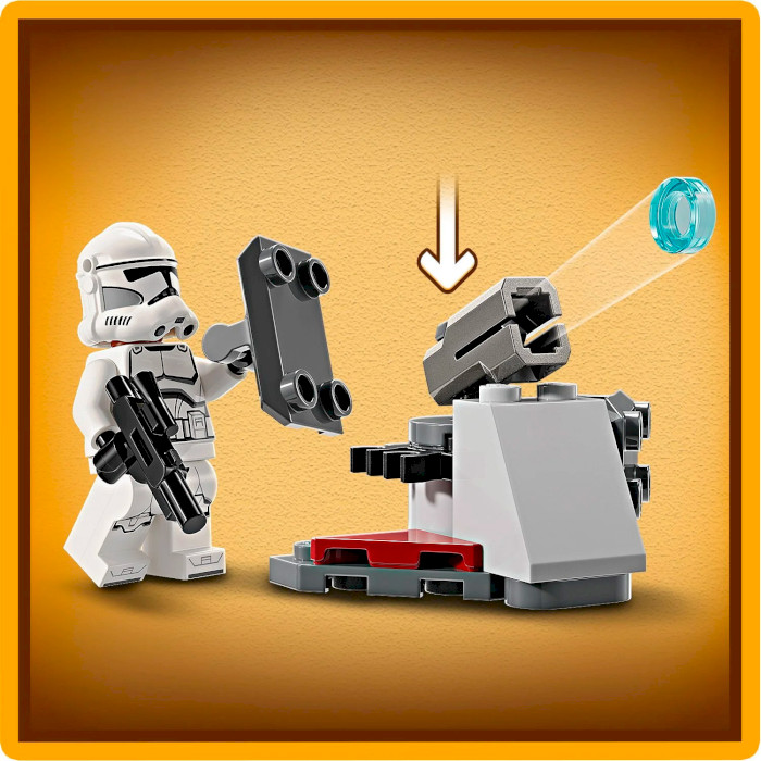 Конструктор LEGO Star Wars Клоны-пехотинцы и Боевой дроид. Боевой набор 215дет. (75372)