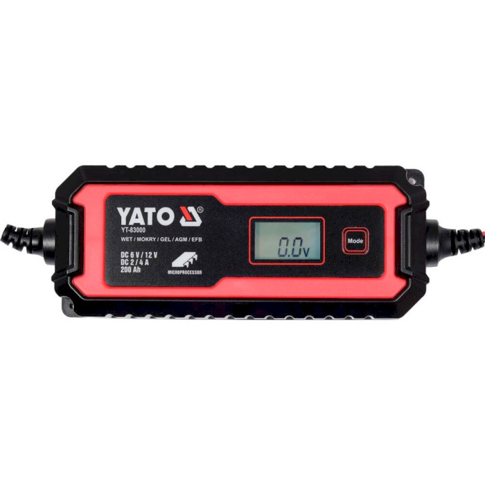 Зарядное устройство для АКБ YATO YT-83000 GEL/AGM/SLA 6V/12V 2/4А