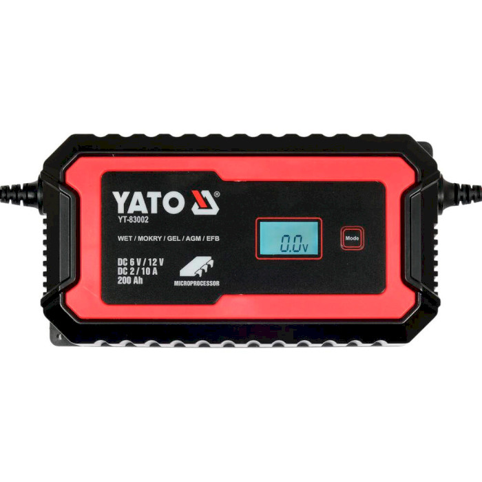 Зарядное устройство для АКБ YATO YT-83002 GEL/AGM/SLA 6V/12V 2/10А