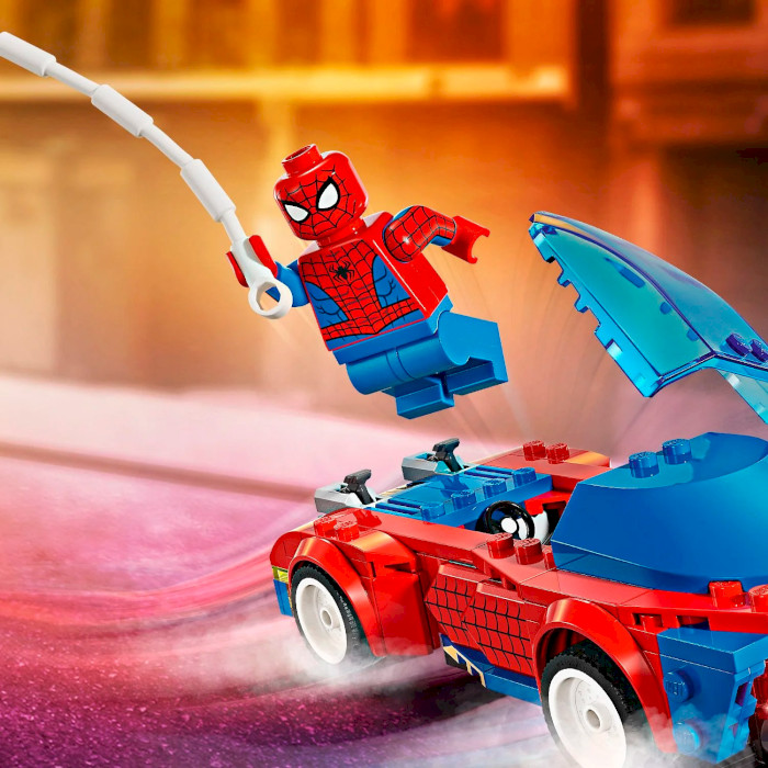 Конструктор LEGO Super Heroes Marvel Гоночный автомобиль Человека-Паука и Зелёный Гоблин с ядом Венома 227дет. (76279)