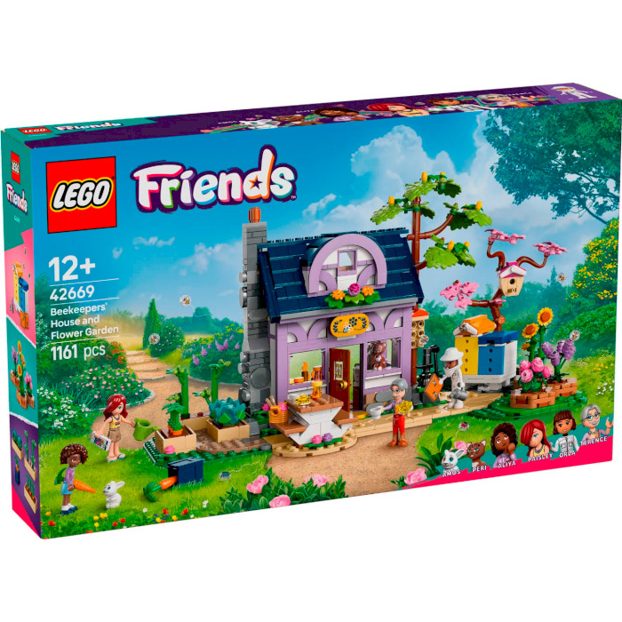 Конструктор LEGO Friends Домик и цветник пчеловодов 1261дет. (42669)