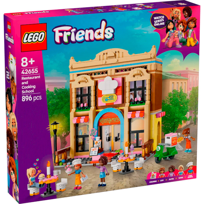 Конструктор LEGO Friends Ресторан и кулинарная школа 896дет. (42655)