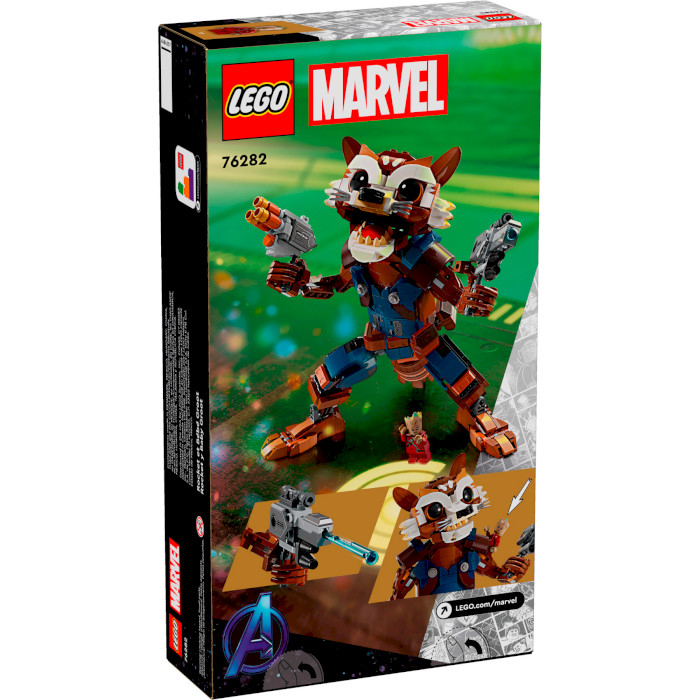 Конструктор LEGO Super Heroes Marvel Ракета и малыш Грут 566дет. (76282)