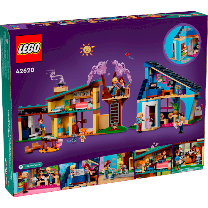 Конструктор LEGO Friends Семейные дома Олли и Пейсли 1126дет. (42620)