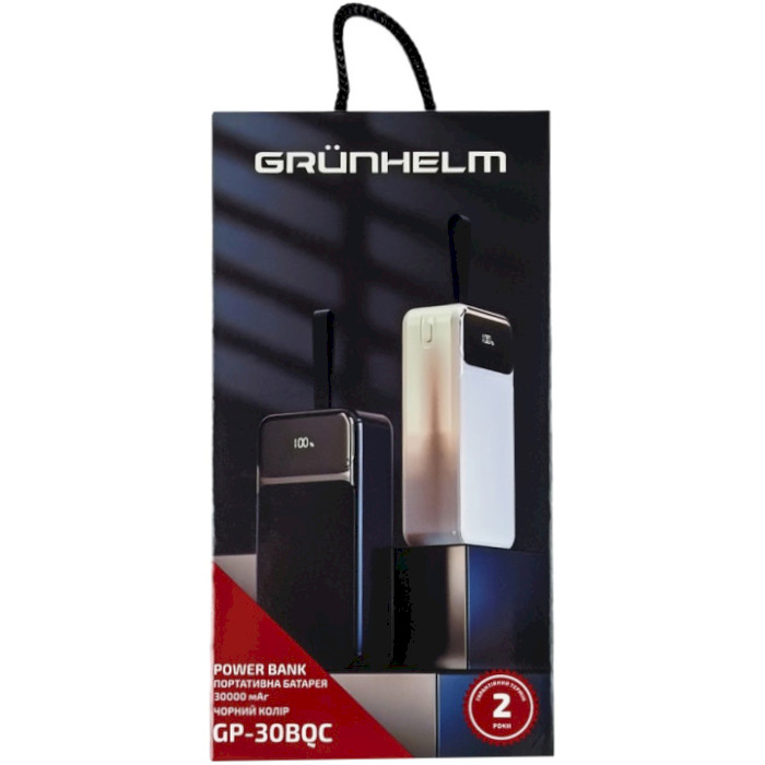 Повербанк GRUNHELM GP-30WQC 30000mAh Black