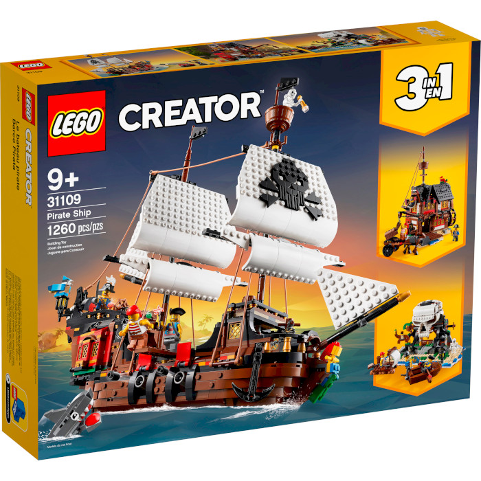 Конструктор LEGO Creator Пиратский корабль 1260дет. (31109)