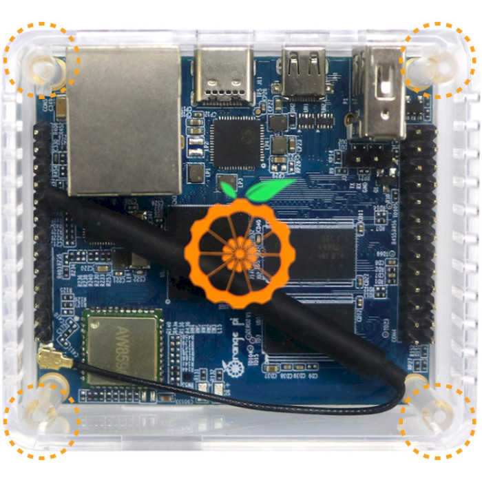 Корпус ORANGE PI for Zero2 ABS Transparent