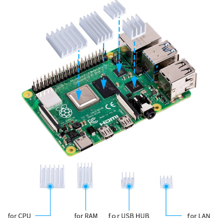 Корпус із дисплеєм 52PI ABS Case with 3.5" 480x320 Resistive Touch Screen TFT Display for Raspberry Pi 4B (K-0403)