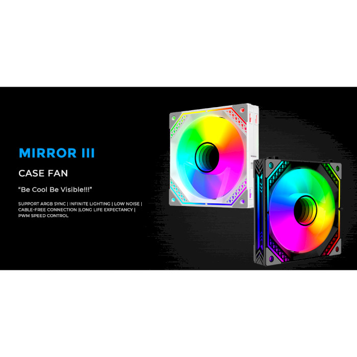 Комплект вентиляторов ALSEYE Mirror-III White 3-Pack (AS.04.06.0147)