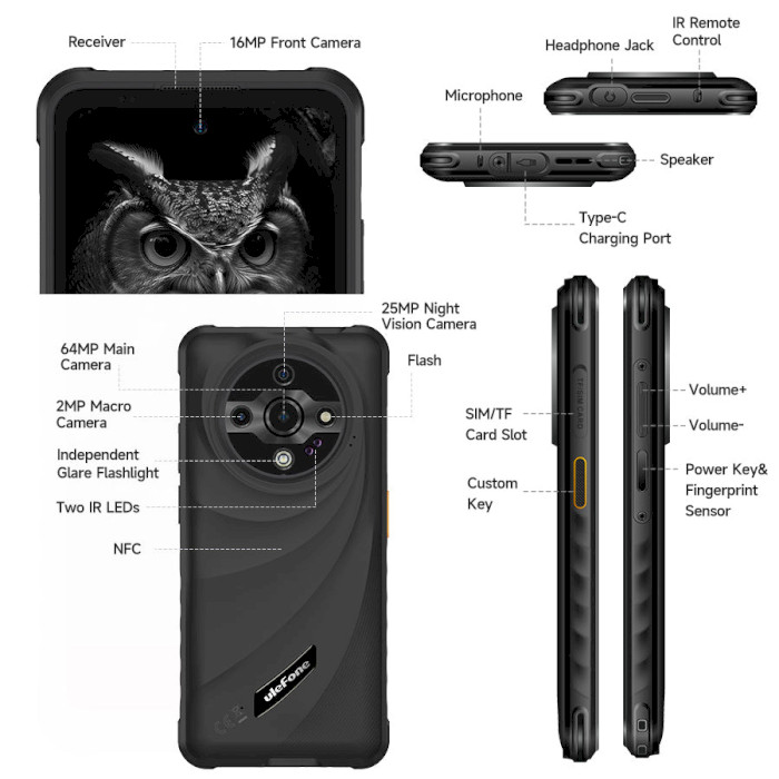 Смартфон ULEFONE Armor X31 Pro 8/256GB Classic Black